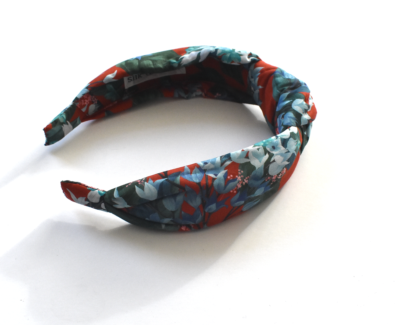 Classic Knot head band - Liberty of London Red Osterley