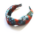 Classic Knot head band - Liberty of London Red Osterley - Silk & Lawn