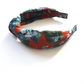 Classic Knot head band - Liberty of London Red Osterley - Silk & Lawn