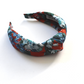 Classic Knot head band - Liberty of London Red Osterley - Silk & Lawn