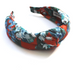 Classic Knot head band - Liberty of London Red Osterley - Silk & Lawn