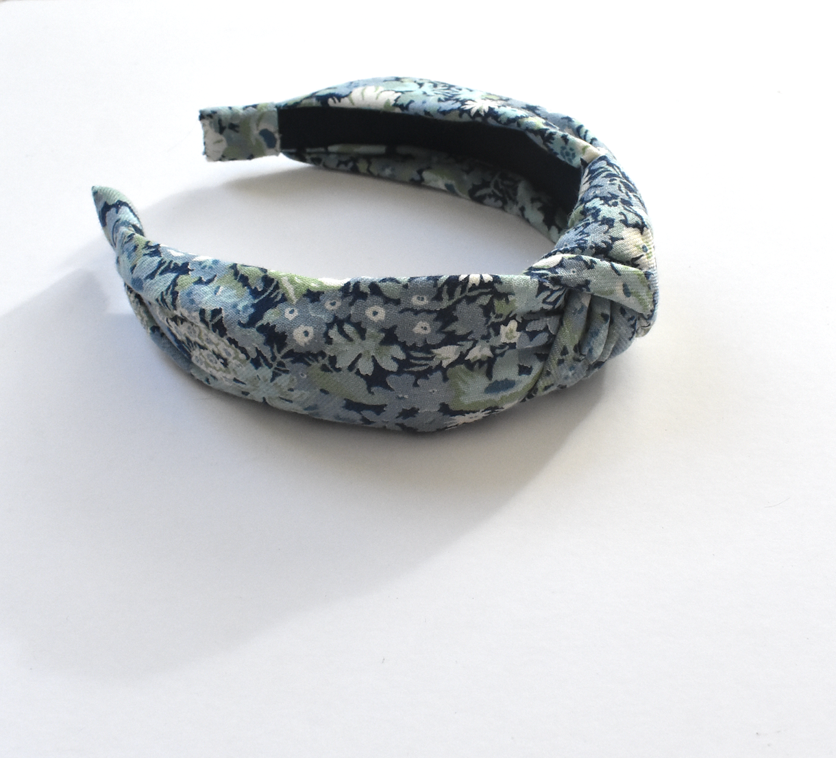 Knot headband - Liberty of London Blue Thorpe Lantana Floral print