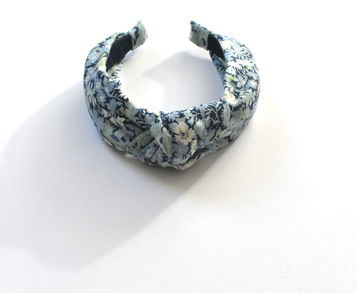 Knot headband - Liberty of London Blue Thorpe Lantana Floral print