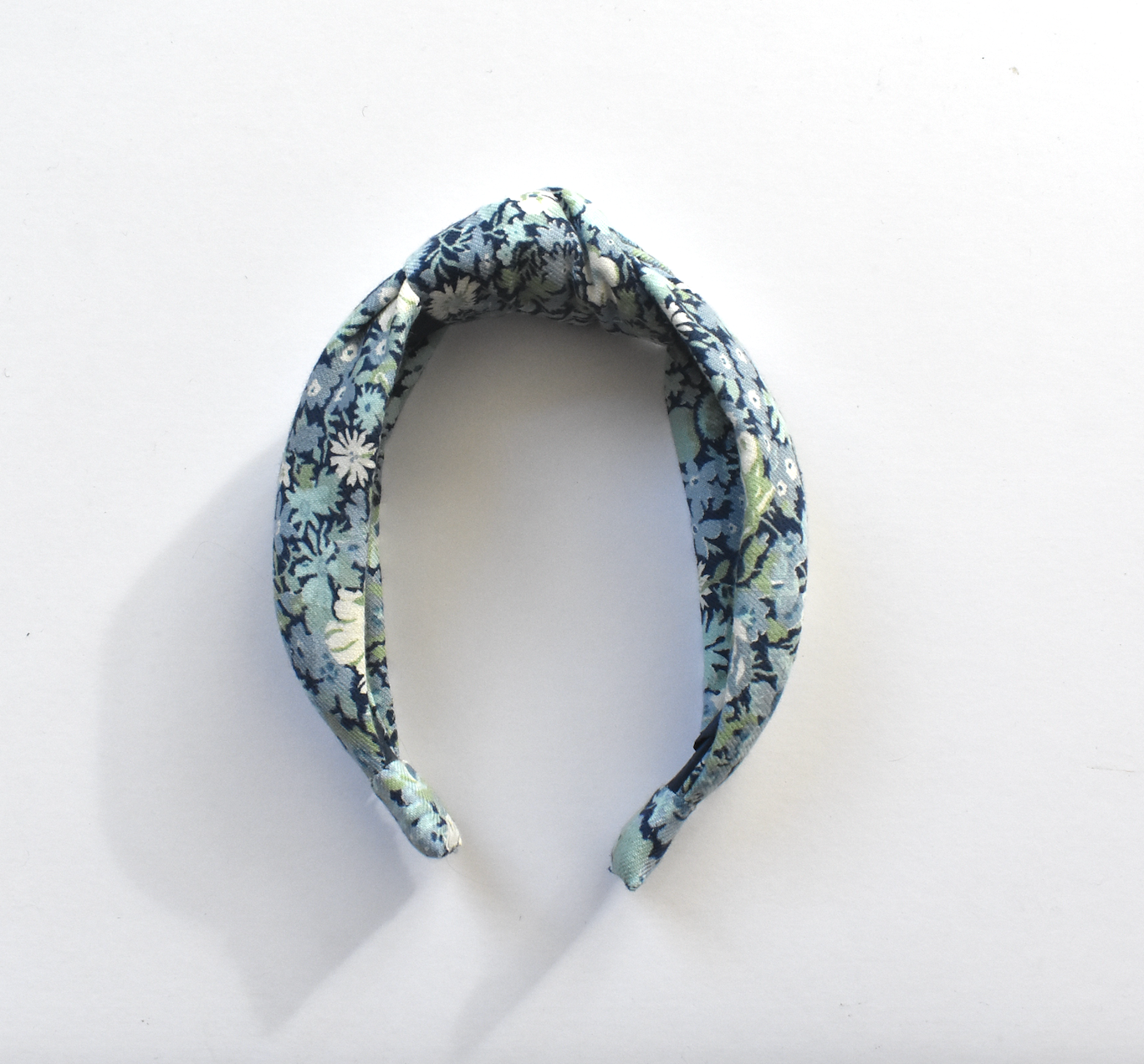 Knot headband - Liberty of London Blue Thorpe Lantana Floral print