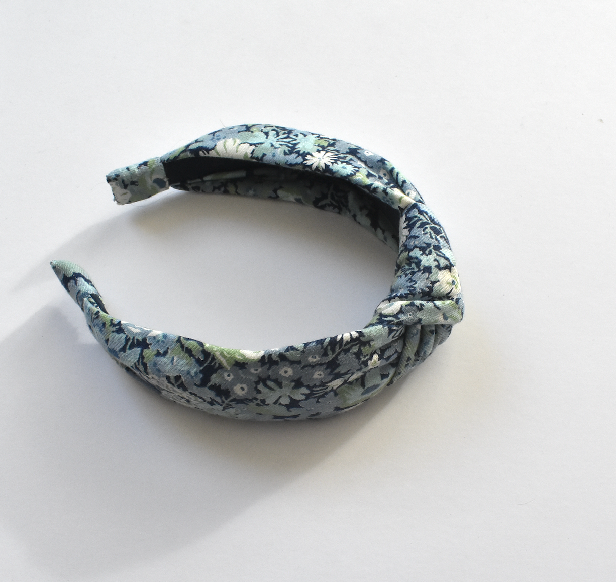 Knot headband - Liberty of London Blue Thorpe Lantana Floral print