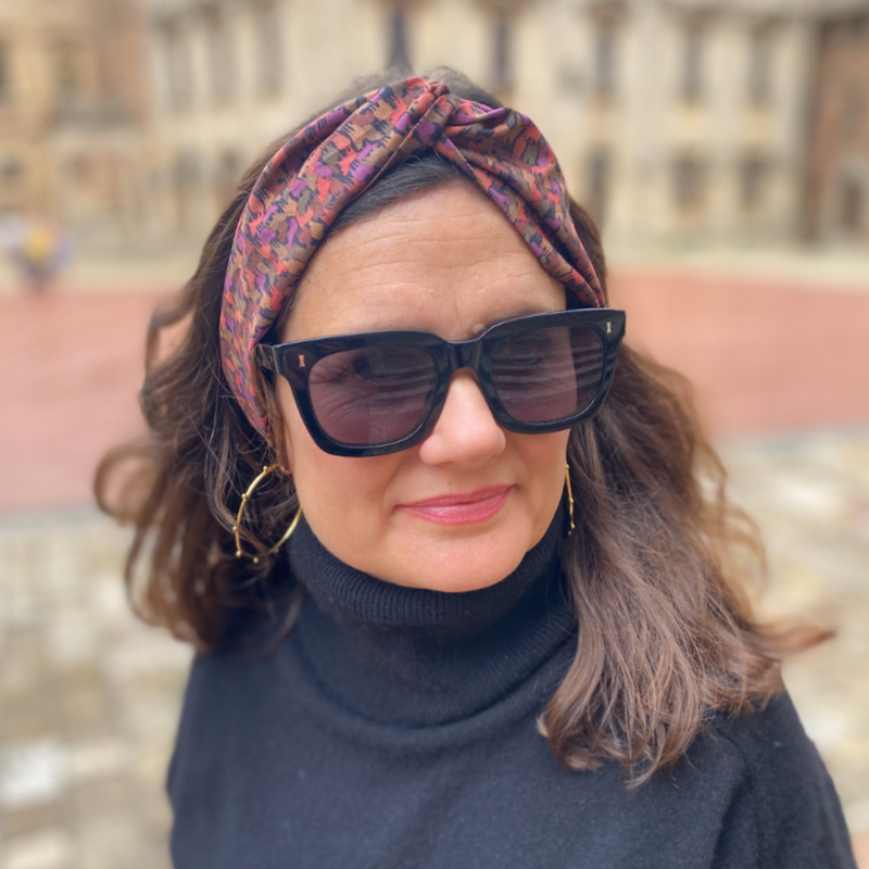 Twisted Turban Headband - Liberty of London Kussman print - Silk & Lawn