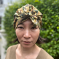 Ladies Turban Hat - Woodland Canopy A Liberty Odyssey print (MEDIUM) - Silk & Lawn
