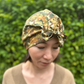 Ladies Turban Hat - Woodland Canopy A Liberty Odyssey print (MEDIUM) - Silk & Lawn