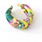 Silk Alice band - Bright Yellow Floral Liberty of London Artist Silk  - Twisted or Knot - Silk & Lawn