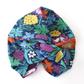 Little Susan Twisted Silk Turban & Head wrap - Liberty of London The Arts of Craft William Morris Standen Fruit and Floral Navy silk crepe (SMALL) - Silk & Lawn