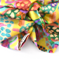 Little Susan Twisted Silk Turban & Head wrap - Liberty of London Artist Yellow Floral silk satin - Silk & Lawn
