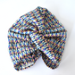 Little Susan Twisted Silk Turban & Head wrap - Liberty of London Graphic silk satin (MEDIUM) - Silk & Lawn