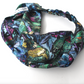 Silk Twill Twisted Turban hairband and neck scarf in Liberty of London Birds Silk Satin - 100% silk (MEDIUM) - Silk & Lawn