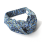 Twisted Turban Headband - Liberty of London Blue Poppy floral print (MEDIUM) - Silk & Lawn