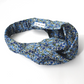 Twisted Turban Headband - Liberty of London Blue Poppy floral print (MEDIUM) - Silk & Lawn