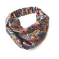 Silk Twisted Turban hairband and neck scarf in Liberty of London Jewel Silk Satin - 100% silk (MEDIUM) - Silk & Lawn