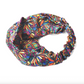 Silk Twisted Turban hairband and neck scarf in Liberty of London Jewel Silk Satin - 100% silk (MEDIUM) - Silk & Lawn