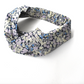 Twisted Turban Headband - Liberty of London Blue & Purple Wiltshire (MEDIUM) - Silk & Lawn
