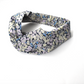Twisted Turban Headband - Liberty of London Blue & Purple Wiltshire (MEDIUM) - Silk & Lawn