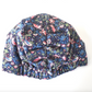 Ladies Turban Hat - classic William Morris Strawberry thief by Liberty London- Lantana cotton & wool blend - Silk & Lawn