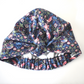 Ladies Turban Hat - classic William Morris Strawberry thief by Liberty London- Lantana cotton & wool blend - Silk & Lawn