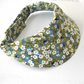 Sun Visor in Liberty of London Green Mitsi print - Silk & Lawn