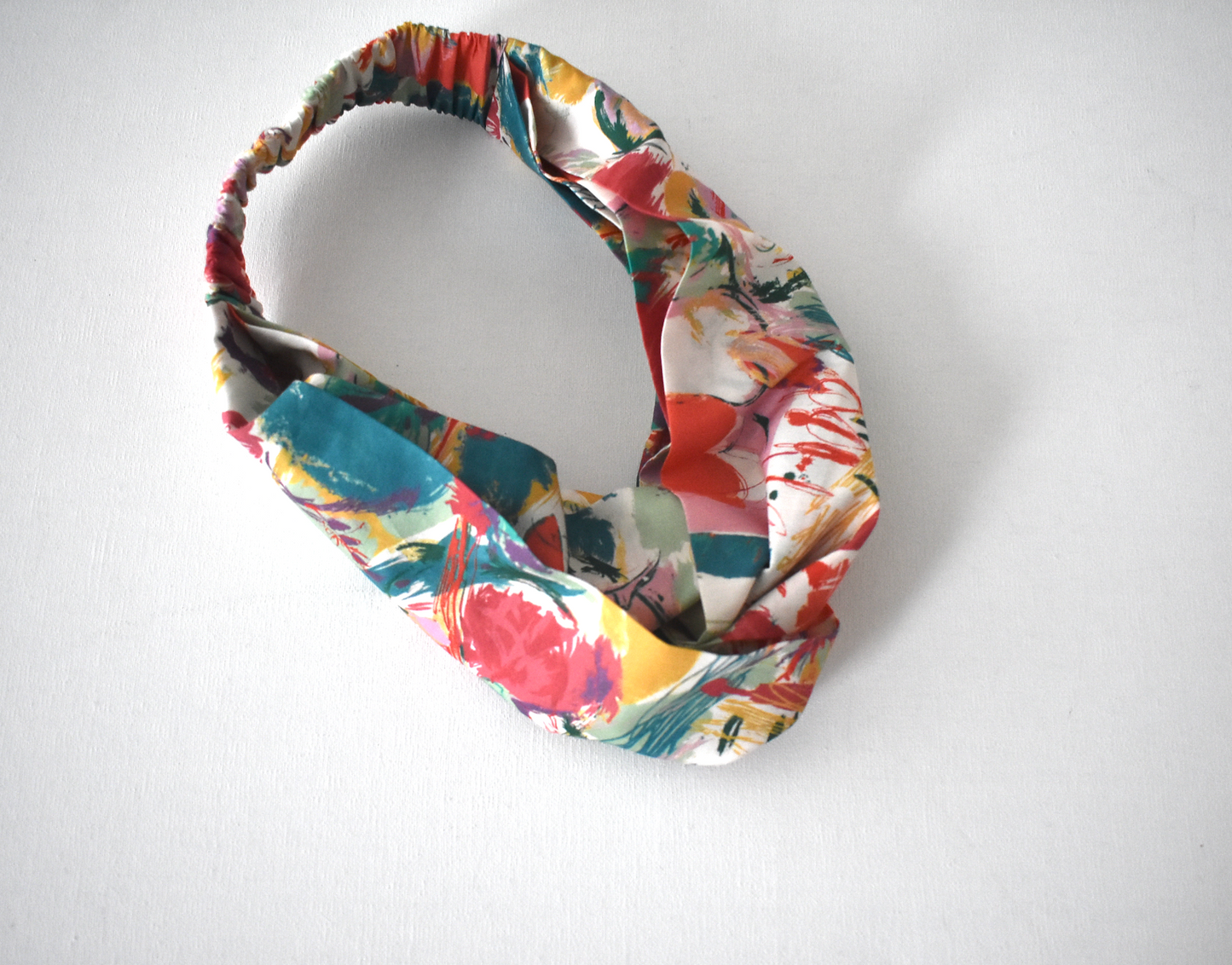 Ladies Twisted Turban Headband - Liberty in Love - Heart print