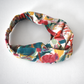 Ladies Twisted Turban Headband - Nine Elms Liberty in Love - Heart print - Silk & Lawn