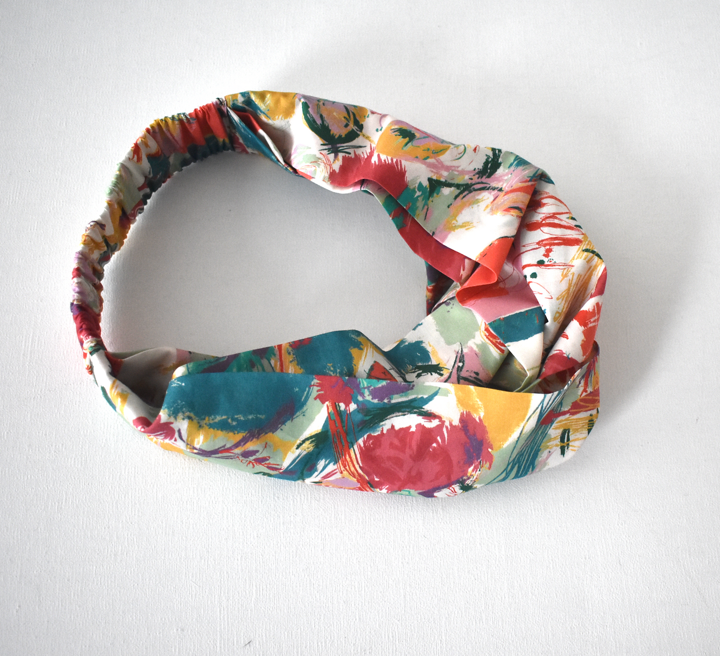 Ladies Twisted Turban Headband - Liberty in Love - Heart print
