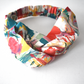 Ladies Twisted Turban Headband - Nine Elms Liberty in Love - Heart print - Silk & Lawn