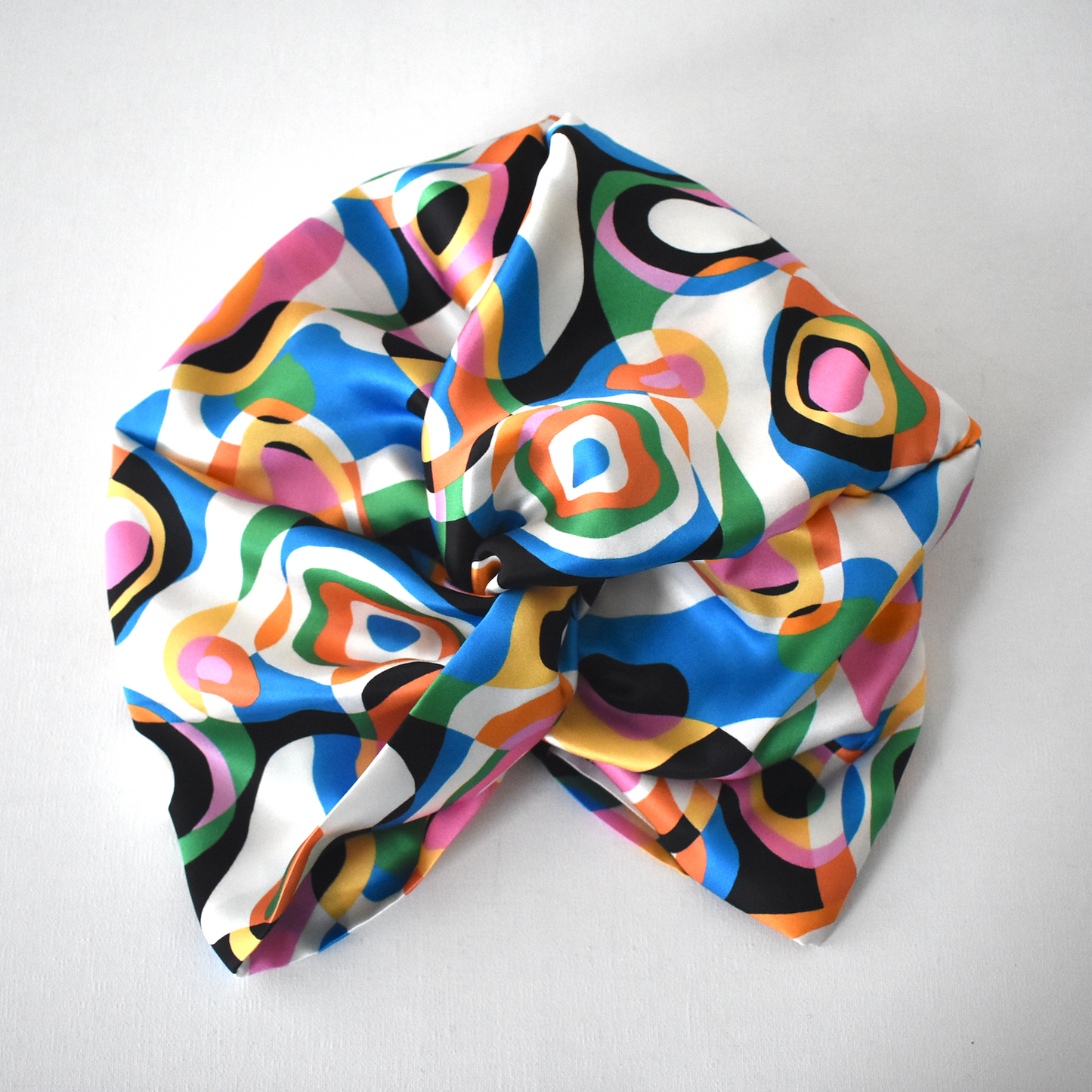Little Susan Twisted Silk Turban & Head wrap - Liberty of London Pucci Belgravia Silk Satin
