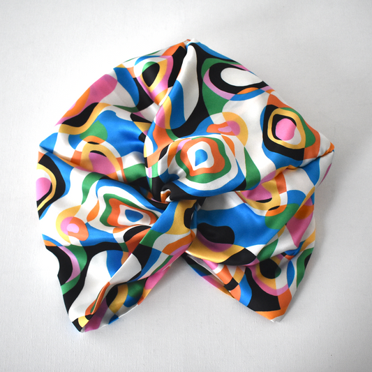 Little Susan Twisted Silk Turban & Head wrap - Liberty of London Pucci Belgravia Silk Satin