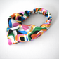 Silk Twisted Turban hairband and neck scarf in Liberty of London Ordinance - Pucci style print-  100% Belgravia Silk Satin - Silk & Lawn