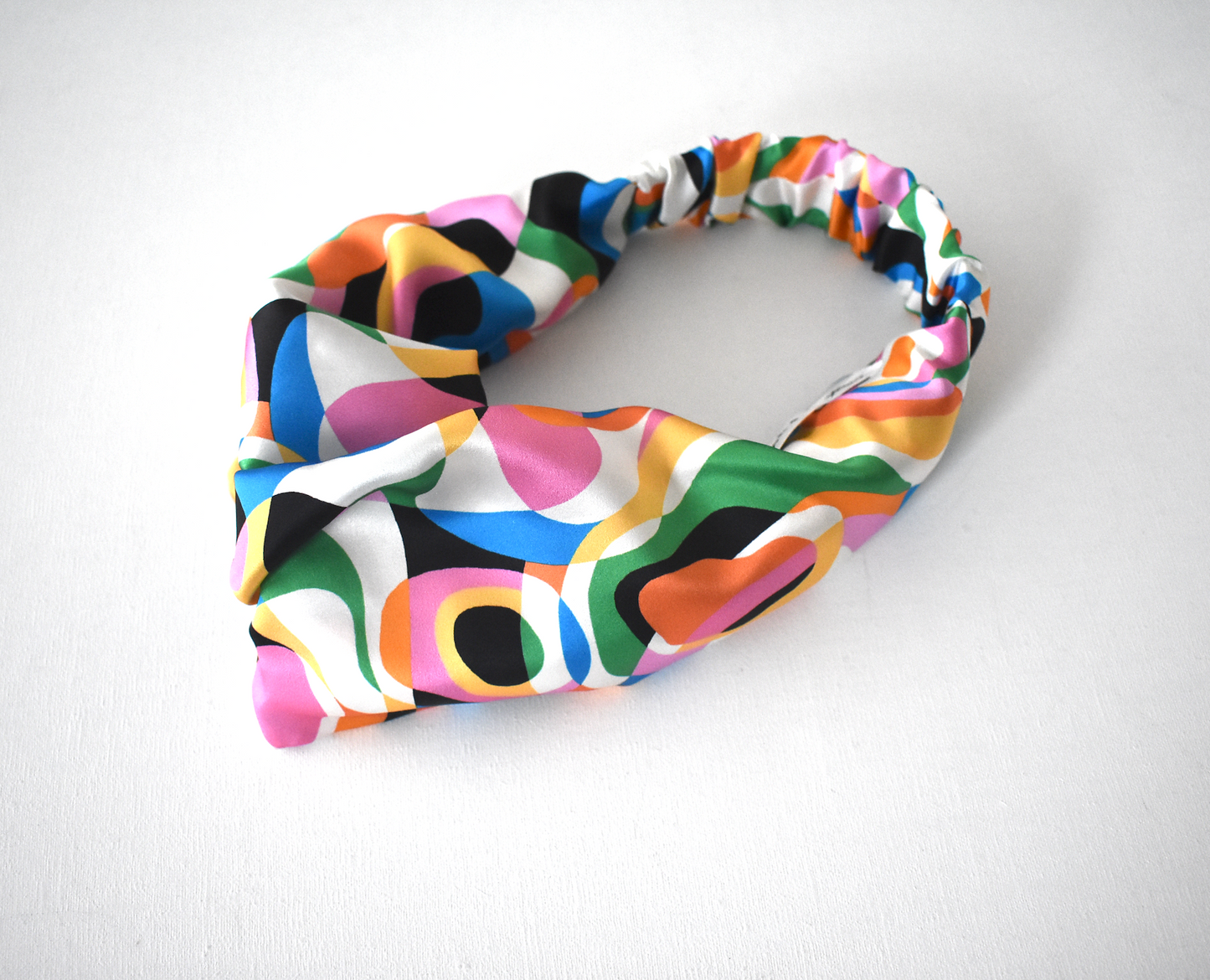 Silk Twisted Turban hairband and neck scarf in Liberty of London Pucci - 100% Belgravia Silk Satin