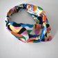 Silk Twisted Turban hairband and neck scarf in Liberty of London Ordinance - Pucci style print-  100% Belgravia Silk Satin - Silk & Lawn