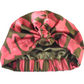 Luxury Silk Turban & Head wrap - Liberty Cupid's Bow print on Silk Satin - Silk & Lawn