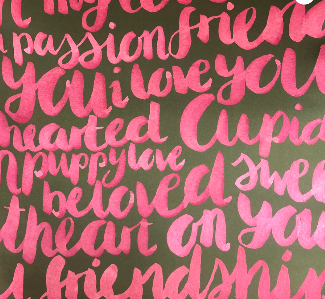 Silk Twisted Turban hairband and neck scarf in Hot Pink Cupid's Bow Liberty print- 100% Belgravia Silk Satin