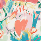 Ladies Twisted Turban Headband - Nine Elms Liberty in Love - Heart print - Silk & Lawn