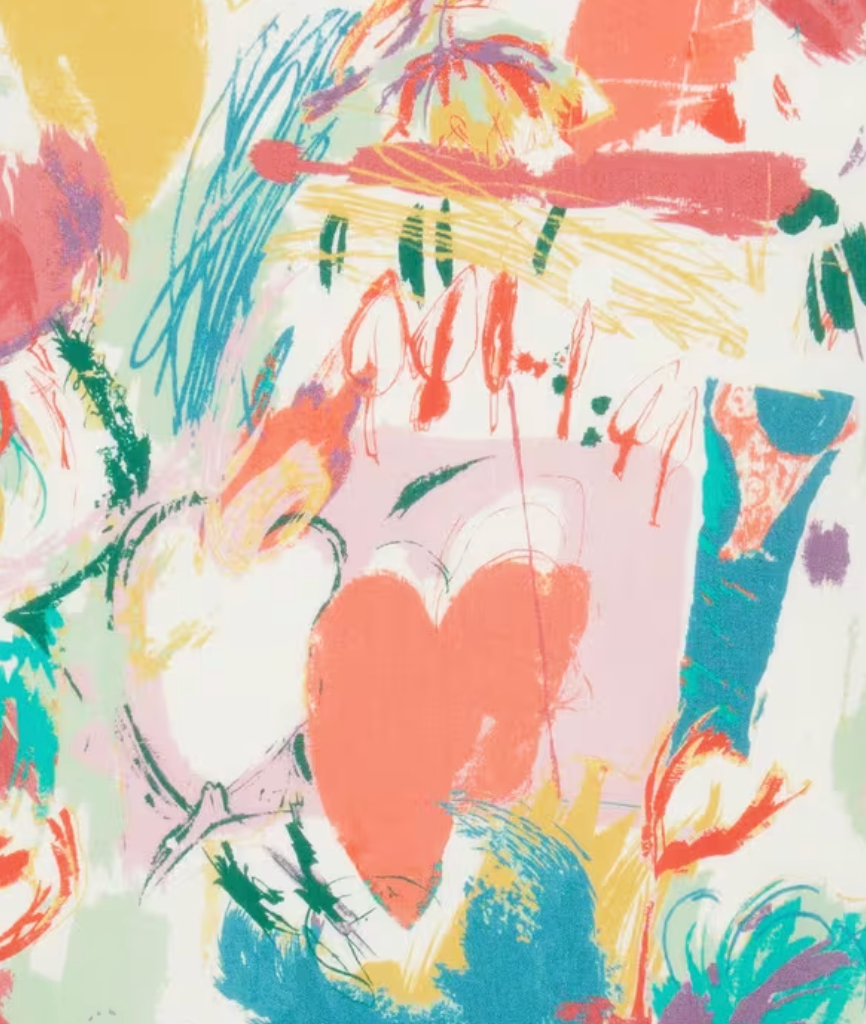 Ladies Twisted Turban Headband - Nine Elms Liberty in Love - Heart print - Silk & Lawn