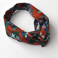 Twisted Turban Headband - Red Osterley Liberty print - Silk & Lawn