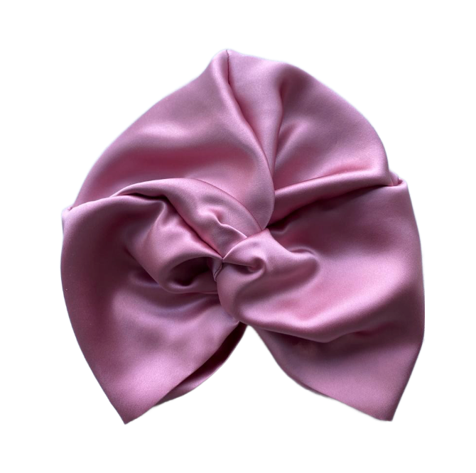 Little Susan Twisted Turban In Pure Block Colour Silks - Variety of Plain Pure Silks