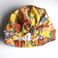 Ladies Turban Hat - Liberty of London Ellis Garden Yellow Floral organic cotton - Silk & Lawn