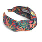 Twisted or Knot Alice band in Bright Pineapple Paisley Liberty of London Tana Lawn cotton - Silk & Lawn