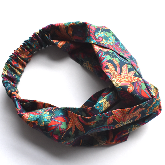 Twisted Turban Headband - Liberty of London Pineapple Paisley