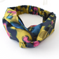 Twisted Turban Headband - Liberty of London Betsy Shadow floral print - Silk & Lawn