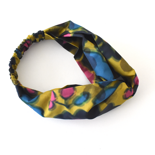 Twisted Turban Headband - Liberty of London Betsy Shadow floral print