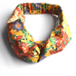 Twisted Turban Headband - Liberty of London Ellis Garden Yellow floral print - Silk & Lawn