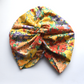 Little Susan Turban Hat - Liberty of London Ellis Garden yellow floral print - Silk & Lawn