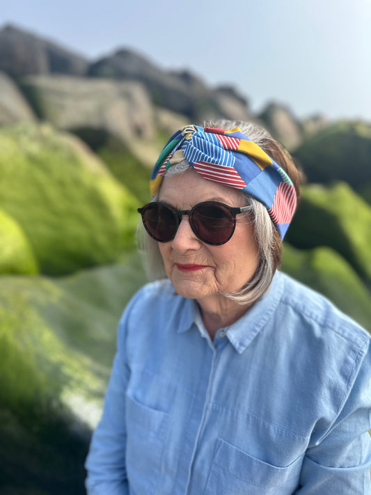 Twisted Turban Headband - Liberty of London Lines Ballet