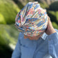 Little Susan Turban Hat - Liberty of London Going for Gold print - Silk & Lawn